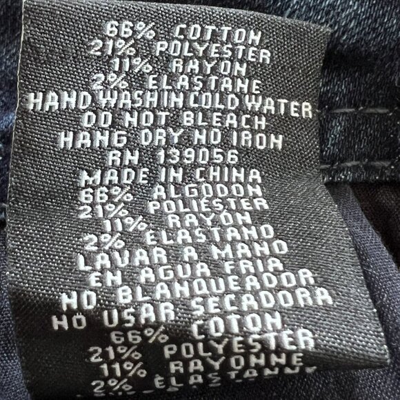 NWT GRACE in LA Women Embroidered Skinny Low Rise Stretch Blue Denim Jeans Sz 25 - Picture 12 of 12